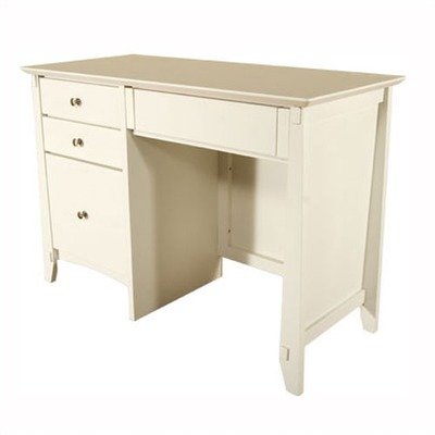Mission White 42 W Pedestal Desk