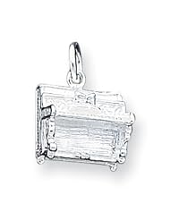 Sterling Silver Piano Charm