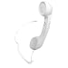 Pyle Home PITL6WT Retro Style Handset for iPhone, iPad, Android Phones, Blackberry, All other Cell Phones - Easy Use - Retail Packaging - White