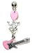 Guitar & Pick with Rock Star Belly Button Ring