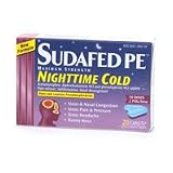 Sudafed PE Maximum Strength Nighttime Cold, Caplets 20 ea