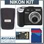 Nikon Coolpix P50 Point and Shoot Digita Black Camera, With 1GB SD Memory Card, Nikon Fabric Case, Nikon 2 Year Extended Service Coverage