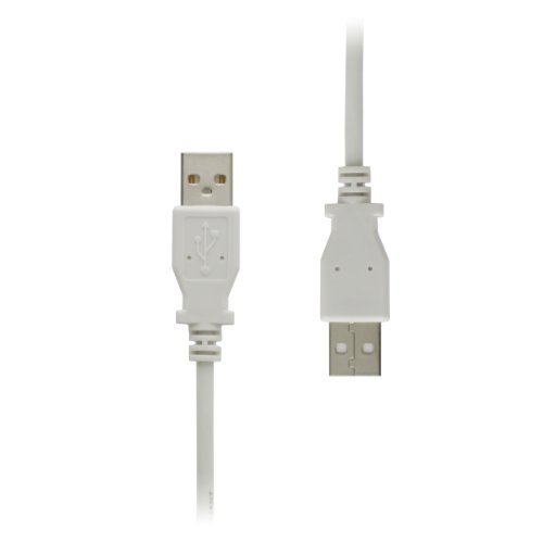 USB 2.0 Cable, A-Male to A-Male USB 2.0 Cable, GearIT (15 Feet 4.5 Meters) keyboards / mice / Modems / Printer Device - White