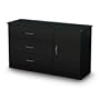 South Shore Libra Dresser, Pure Black