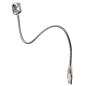 Hama - 62829 - Webcam Snakecam - R�solution photo 640 x 480 - USB - Argent