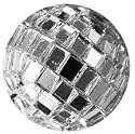 Spiegelkugeln, Diskokugeln. Ca 20 mm. 10 Stück. Farbe: Silber NATUR