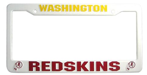 Washington Redskins Plastic Nfl License Plate Frame Tag Holder