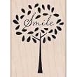 Smile Tree Woodmounted Stamp (Hero Arts)