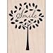 Smile Tree Woodmounted Stamp (Hero Arts)