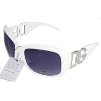 DG Eyewear Sunglasses White Frame Smo…
