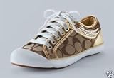 Coach Women's 'Zorra' Sequin Sneaker (Khaki/Gold)