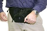 BlackHawk Weapon Fanny Pack w/Thumbbreak Holster & Beltloops -Medium 60WF05BK