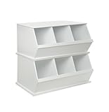 Badger Basket Three Bin Storage Cubby - White