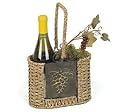 Old Sonoma Wine Basket Jute Rope Holds 2 Bottles