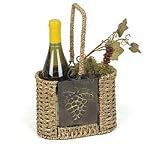 Old Sonoma Wine Basket Jute Rope Holds 2 Bottles