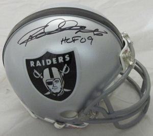 Rod Woodson Autographed Mini Helmet - Oakland Raiders w HOF - Autographed NFL Mini Helmets