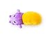 Fetch Pet Products Topsy Turvies Dog Toy - Plush Squeak Toy for Dogs - Hippo/Snail