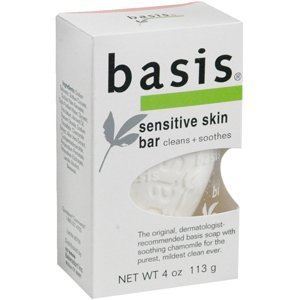 Special pack of 5 BASIS SOAP SENSITIVE SKIN 4 oz
