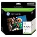HP 02 Series Ink Cartridges w/150 sheets 4x6 inch HP Advanced Photo Value Pack in Retail Packaging