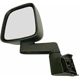 03 04 05 06 JEEP WRANGLER MANUAL SIDE VIEW DOOR MIRROR NEW BLACK LEFT by Jkdautoparts
