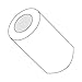 1/4" OD Round Spacers / #4 x 1/2" / Nylon/Outer Diameter: 1/4" / Hole Size: #4 / Length: 1/2" (Carton: 1,000 pcs)