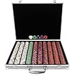 1000 Chip Tri-Color Triple Crown Set w/Aluminum Case