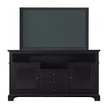 American Perspective Television Console Hearth Black