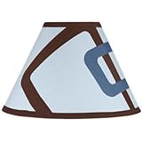 Blue Geo Lamp Shade