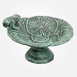 Midas-Lin #C324-66 Frog Tabletop Birdbath