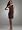 David's Bridal Bridesmaid Dresses One Shoulder Satin Dress with Pleated Bodice Style F44358, Truffle, 4