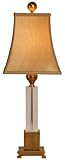 IMAGE OF Raschella Glass Block Coffee Bronze Finish Table Lamp