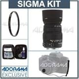 Sigma 50-200mm f/4-5.6 DC OS HSM Lens Kit, for Canon EOS with Tiffen 55mm U ....