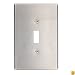 Leviton 84101-40 1-Gang Toggle Device Switch Wallplate, Oversized, Device Mount, Stainless Steel