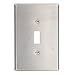 Leviton 84101-40 1-Gang Toggle Device Switch Wallplate, Oversized, Device Mount, Stainless Steel
