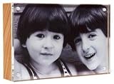 The original acrylic MUSEUM MAGNET FRAME with natural wood back - 5x7