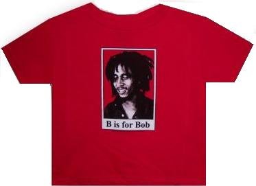 BOB MARLEY - B Is For BOB - Red Toddler T-shirt