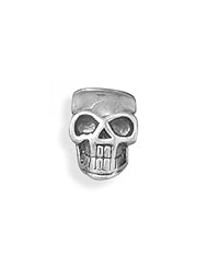 MMA Silver - Oxidized Skull Bead