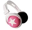 Stylish Headphone Star Pink White