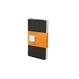 Moleskine Ruled Cahier Journal Black Pocket: set of 3 Ruled Journals