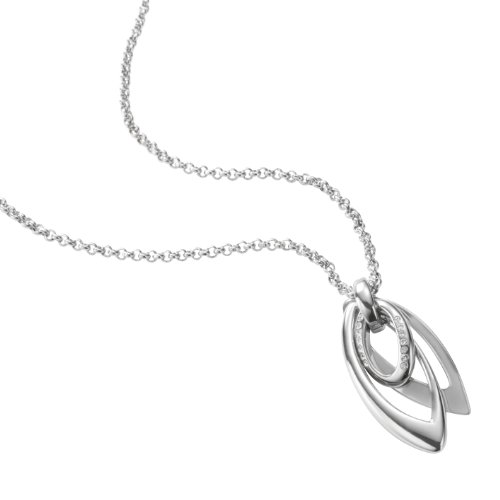 Fossil Damen-Collier Modern Leaves Edelstahl JF85721040 Preisvergleich