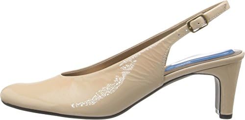 Fitzwell Women's Darlene Ecru Mag Patent Pump 7 N