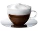 Bodum GRANDE VENEZIANO / Jumbo Tasse mit Inox Unterteller, 0.4 l, (6er Set)