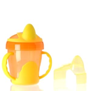 Vital Baby Two Handled Trainer Cup, Orange, 7 Ounce