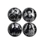 Twilight Four Pin Button Set Edward, Bella, Cast and Bad Vampires
