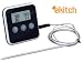 eKitch digital food probe thermometer & timer for food, wine, meat - great in oven cooking gadget for Roasting Perfection every time