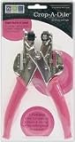 We R Memory Keepers Crop-A-Dile Eyelet and Snap Punch, Pink Handle