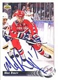 Dave Tippett, Washington Capitals, 1991 Upper Deck Autographed Card