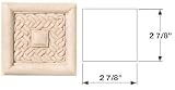 Hafele Braid Onlays (198.07.400) 7/8 x 2-7/8 x 2-7/8, Oak