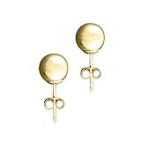 14K Yellow Gold 6 MM Ball Earrings