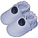Light Blue Leather Crib Shoes 6-12 mos